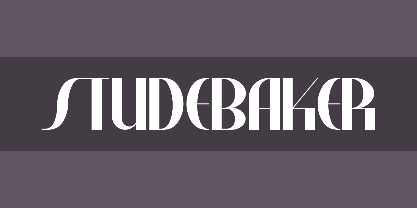 Шрифт Studebaker